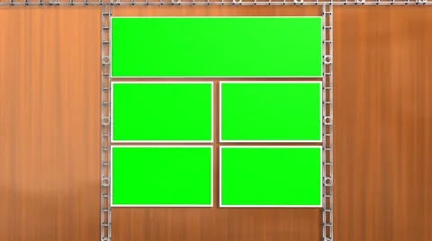 Virtual Studio Green Screen Video Wall Background Animation - 4K Stock-Footage 44100036