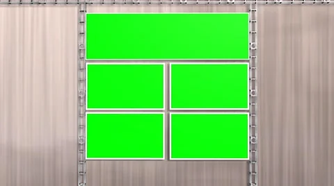 Virtual Studio Green Screen Video Wall Background Animation - 4K Stock-Footage 44100048
