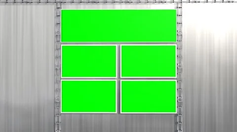 Virtual Studio Green Screen Video Wall Background Animation - 4K Stock-Footage 44100054