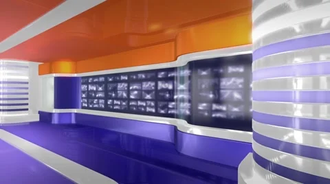 Virtual Studio - HD LOOP 244 Stock Footage 44434445
