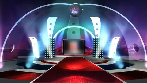 Virtual studio Illustrazione stock