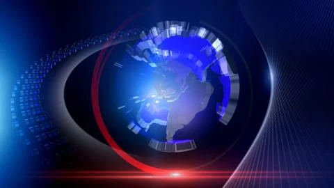 Virtual studio NEWS BACKGROUND Illustrazione stock