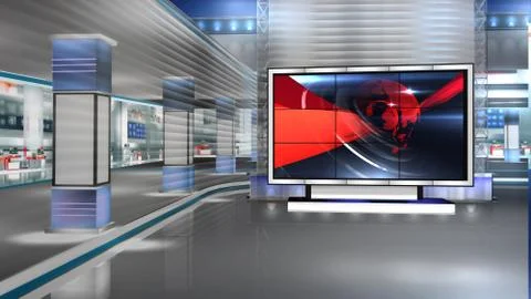 Virtual studio NEWS BACKGROUND Illustrazione stock