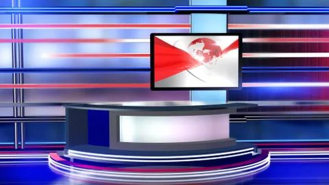 Virtual studio NEWS BACKGROUND イラスト素材