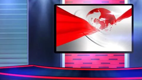 Virtual studio NEWS BACKGROUND Illustrazione stock