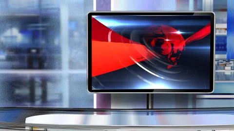 Virtual studio NEWS BACKGROUND Illustrazione stock