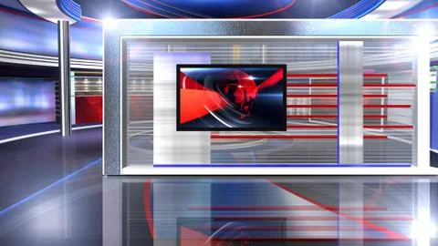 Virtual studio NEWS BACKGROUND Illustrazione stock