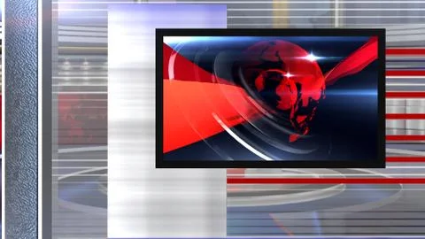 Virtual studio NEWS BACKGROUND 스톡 일러스트