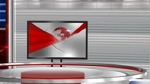 Virtual studio NEWS BACKGROUND Illustrazione stock