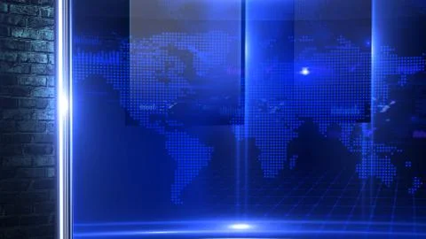 Virtual studio NEWS BACKGROUND Illustrazione stock