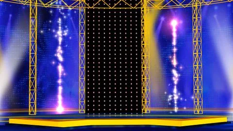 Virtual studio NEWS BACKGROUND Illustrazione stock