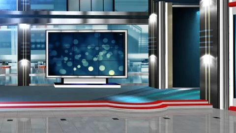 Virtual studio NEWS BACKGROUND Illustrazione stock