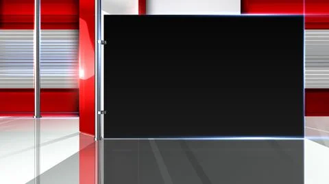 Virtual Studio Red Stock Illustration