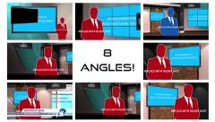 Virtual Studio Set 12 News After Effects Template Stock After Effects