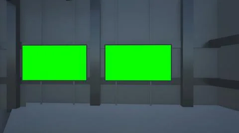 Virtual Studio Set\ 3d chroma background Stock Illustration