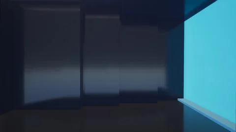 Virtual Studio Set\ 3d chroma background Stock Illustration