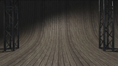 Virtual studio set interior 3d render for multimedia presentation Vidéo 89481561