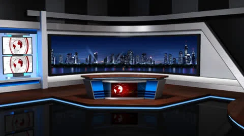 Virtual studio_057 Stock Footage