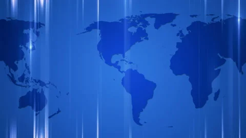 Virtual Studio.World Map Studio Background. Stock Footage 139187312