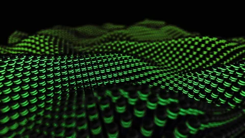 Virtual surface with moving wave lights 動画素材 208621963