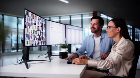 Virtual Tax Software Training Conference Stock Footage 284490560