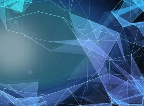 Virtual technology background with lines and grids points イラスト素材