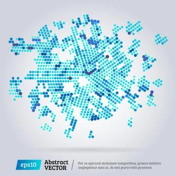 Virtual technology circle Stock Illustration