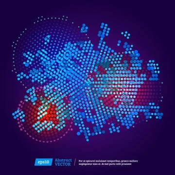 Virtual technology circle Stock Illustration