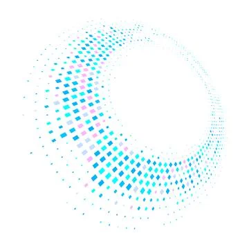 Virtual technology circle Stock Illustration
