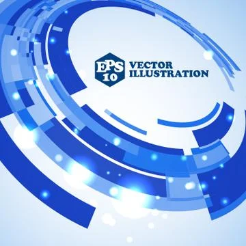 Virtual technology disk with space for your business message Stock Illustration