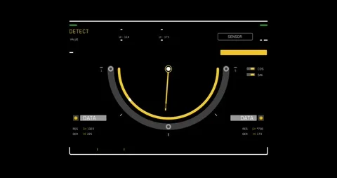 Virtual Technology HUD Display 動画素材 337700539