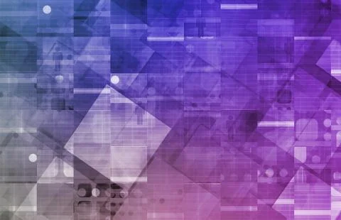 Virtual technology Illustration