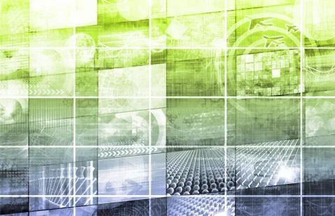 Virtual technology Illustration