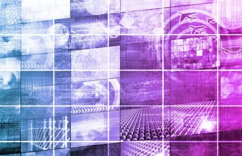 Virtual technology Illustration