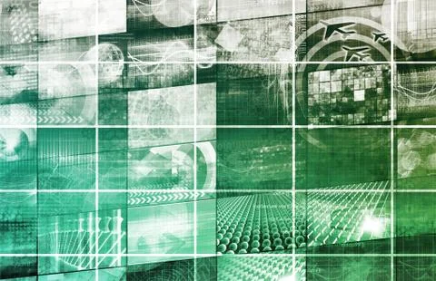 Virtual technology Illustration