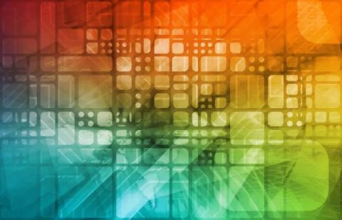 Virtual technology Illustration