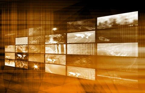 Virtual technology Illustration