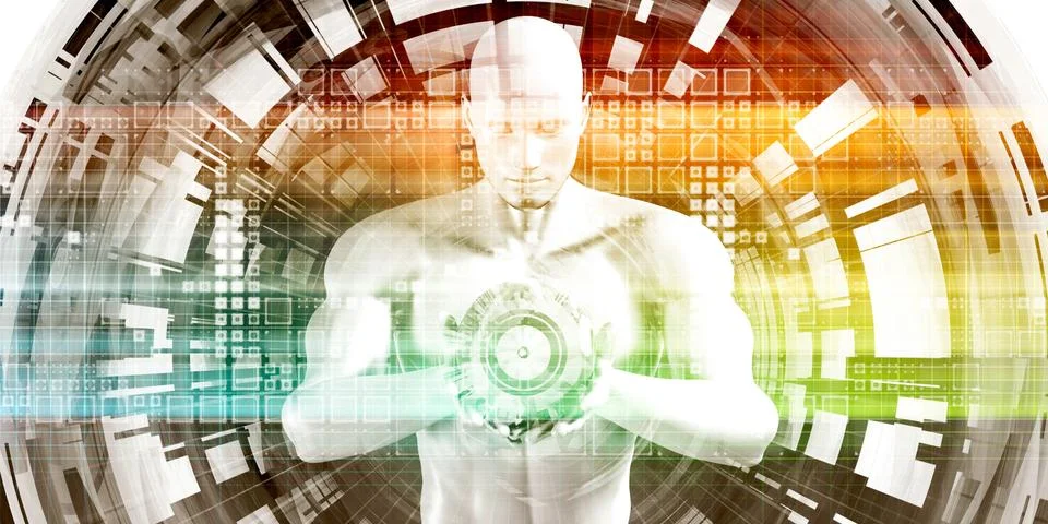 Virtual Technology Stock Illustration