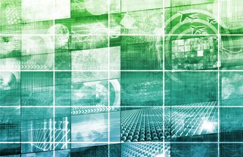 Virtual Technology Stock Illustration