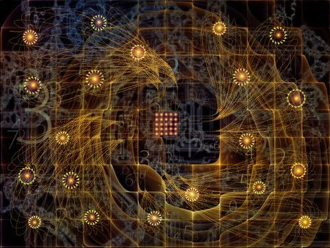 Virtual Technology Links 스톡 일러스트