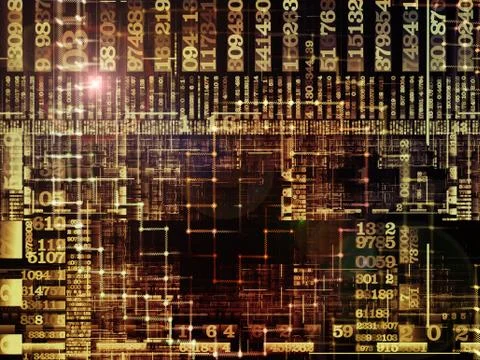 Virtual Technology Links Illustrazione stock