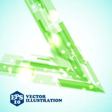 Virtual technology objects with space for your business message Stock Illustration