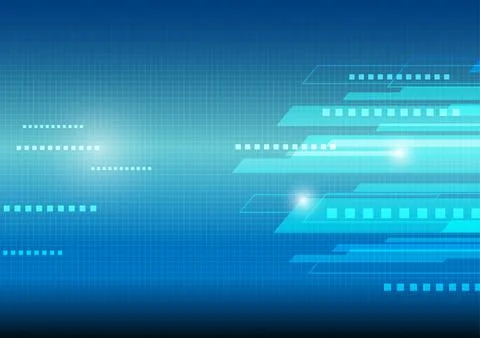 Virtual tecnology blue vector background. Eps 10. Stock Illustration