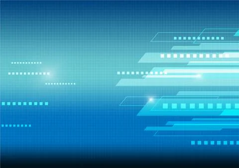 Virtual tecnology blue vector background. Eps 10. Stock Illustration