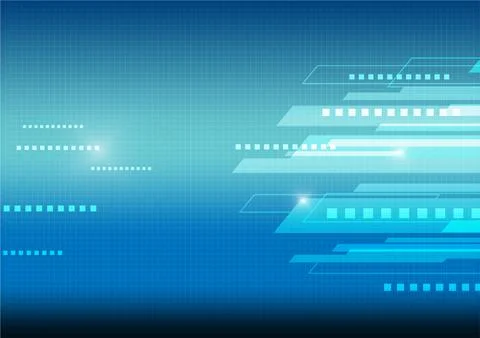 Virtual tecnology blue vector background. Eps 10. Stock Illustration