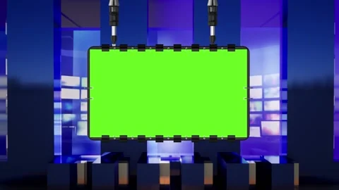 Virtual Television Studio Background wit... | Stock Video | Pond5