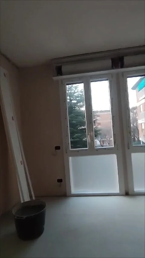 Virtual tour of the apartment under renovation Stockbeeldmateriaal 342025256