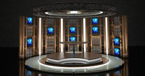 Virtual Tv Chat  Illustration