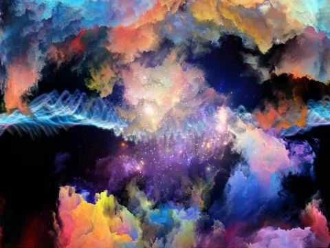 Virtual Virtual Clouds Stockillustratie
