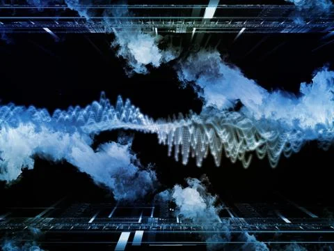 Virtual Virtual Clouds Stock Illustration